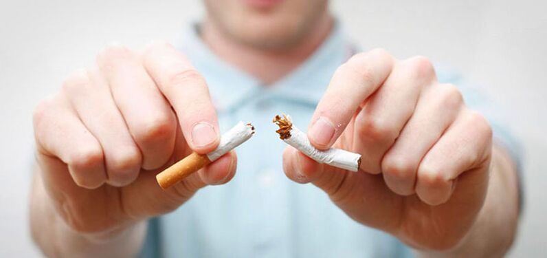 Placé dans une demi-cigarette